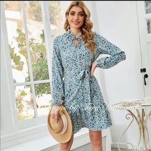 Stellar Boho Floral Print Dress- NWT